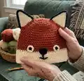 Fox Hat Pattern step 1 - construction progress
