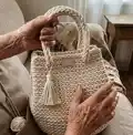 Dew Drop Handbag M Size Amigurumi Pattern step 4 - final assembly and finishing