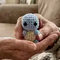 Squirtle Amigurumi Pattern step 1 - construction progress