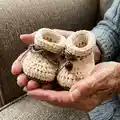 Baby Shoes Ivelle Pattern step 1 - construction progress