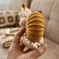 Snail Amigurumi Pattern step 2 - assembly progress