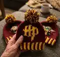 Gryffindor Scarf Hat Amigurumi Pattern step 1 - construction progress