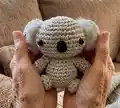 Koala Amigurumi Pattern step 1 - construction progress