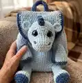 Plush Backpack Dragon Amigurumi Pattern step 4 - final assembly and finishing