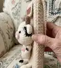 Cow Phone Pouch Amigurumi Pattern step 3 - details and accessories