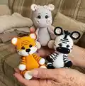 Benjamin Tiger Amigurumi Pattern step 4 - final assembly and finishing