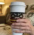 Harry Potter Cup Cozy Pattern step 1 - construction progress