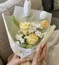 Flower bouquet C crochet pattern step 4 - final assembly and finishing