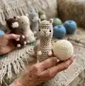 The Bowling Llama Amigurumi Pattern step 4 - final assembly and finishing