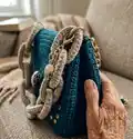Chunky Chain Crochet Pattern step 2 - assembly progress