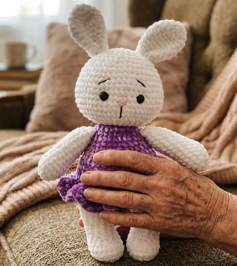Complimentary Intermediate crochet pattern: Lily Bunny Amigurumi Pattern - Simple to follow guide