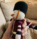 Henry the Guard Amigurumi Pattern step 3 - details and accessories