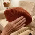 Cinnamon Beret Pattern step 1 - construction progress