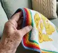 Care Bears Afghans Pattern step 2 - assembly progress