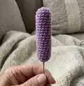 Lavender plant Pattern step 2 - assembly progress