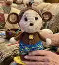 Oakley the Monkey Amigurumi Pattern step 4 - final assembly and finishing