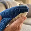 Crochet Whale Amigurumi Pattern step 2 - assembly progress
