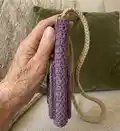 Phone Bag with Star Lily pocket Crochet Pattern step 2 - assembly progress