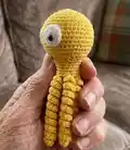 Octopus Comforter Amigurumi Pattern step 3 - details and accessories