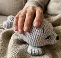 Mini Seal Amigurumi Pattern step 1 - construction progress