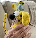 Marsupilami Amigurumi Pattern step 3 - details and accessories