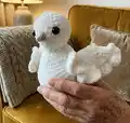 Dove Amigurumi Pattern step 1 - construction progress