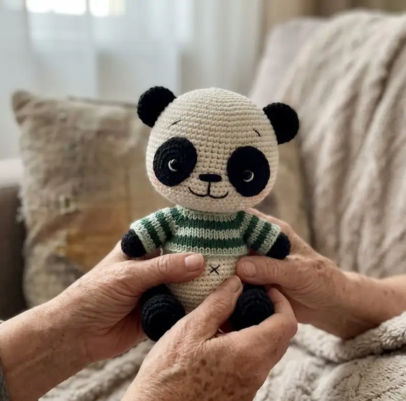 Complimentary Intermediate crochet pattern: Panda Amigurumi Pattern - Simple to follow guide