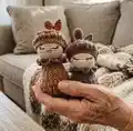 Magic Pine Cone Amigurumi Pattern step 1 - construction progress
