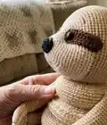 Sloth Stacking Toy Amigurumi Pattern step 3 - details and accessories