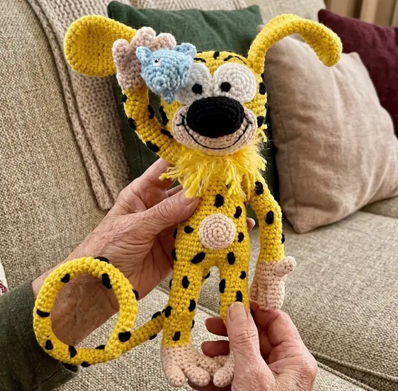 Quality crochet pattern: Marsupilami Amigurumi Pattern - Intermediate level guide with complete instructions