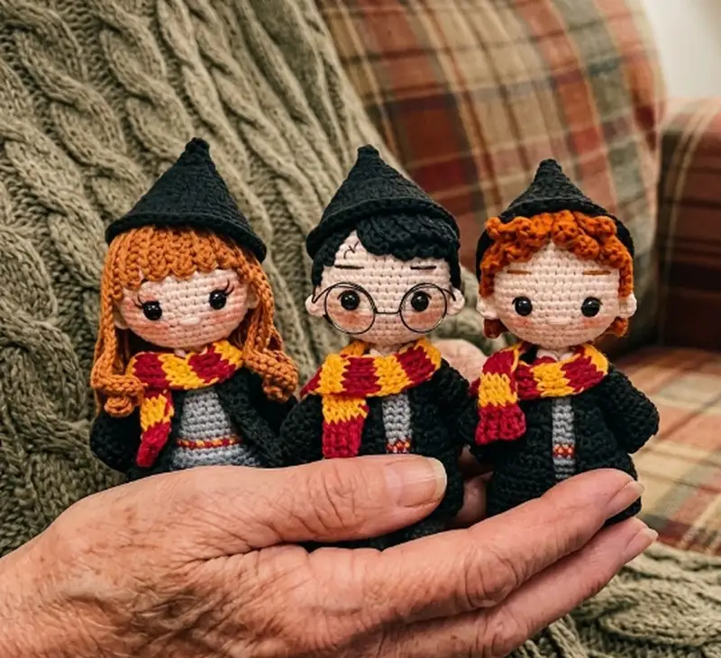 Complimentary Intermediate crochet pattern: Hermione Granger Amigurumi Pattern - Simple to follow guide