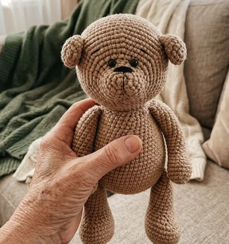 Complimentary Intermediate crochet pattern: Little Teddy Bear Amigurumi Pattern - Simple to follow guide