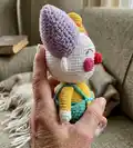 Circus Clown Amigurumi Pattern step 3 - details and accessories