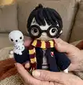 Harry Potter Amigurumi Pattern step 1 - construction progress