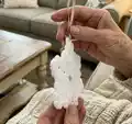 Snowflake Ornament Pattern step 2 - assembly progress