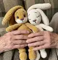Plush snuggler BUNNY Amigurumi Pattern step 4 - final assembly and finishing