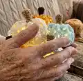Lighted Granny Pumpkin Pattern step 3 - details and accessories