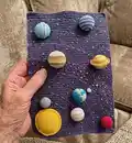 Solar System Amigurumi Pattern step 4 - final assembly and finishing