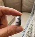 Crochet Landscape Rings Pattern step 2 - assembly progress