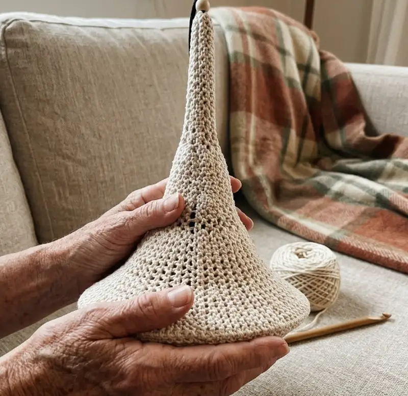 Complimentary Intermediate crochet pattern: Rustic Lamp Pattern - Simple to follow guide