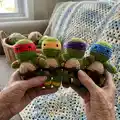 Ninja Turtle Amigurumi Pattern step 4 - final assembly and finishing