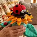 Sunflower Stacking Toy Amigurumi Pattern step 1 - construction progress