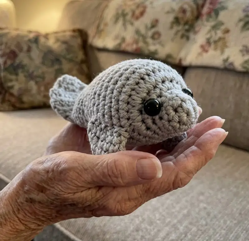 Complimentary Beginner Friendly crochet pattern: Manatee Friend Amigurumi Pattern - Simple to follow guide