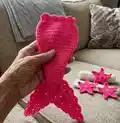 Mermaid Costume Crochet Pattern step 4 - final assembly and finishing