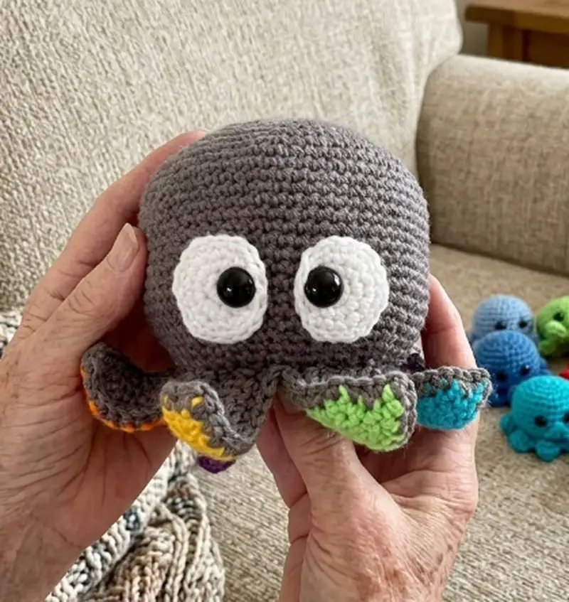 Complimentary Intermediate crochet pattern: Octopus Surprise Amigurumi Pattern - Simple to follow guide