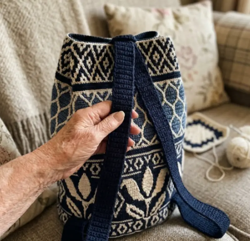 Quality crochet pattern: Lili Backpack Pattern - Intermediate level guide with complete instructions