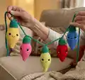 The Festive Lights Amigurumi Pattern step 4 - final assembly and finishing