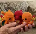 Charmander Amigurumi Pattern step 1 - construction progress