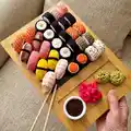 Sushi Set Amigurumi Pattern step 1 - construction progress