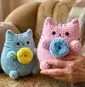 Cute cat Amigurumi Pattern step 4 - final assembly and finishing
